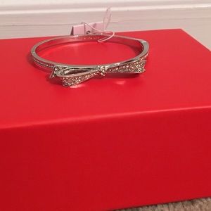 kate spade love notes bracelet, silver